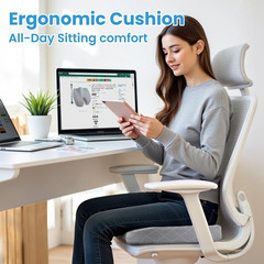 Office/Car Seat Cushion, Non-Slip Sciatica & Back Coccyx Tailbone Pain Relief Ch