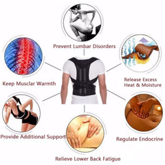 Heavy Duty Adjustable Lumbar Support Lower Waist Back Belt Brace Gym Pain Relief