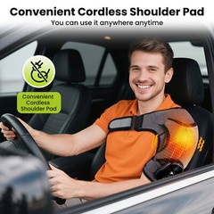 Electric Heated Shoulder Massager with Vibration Massage Brace Joint Pain Relief