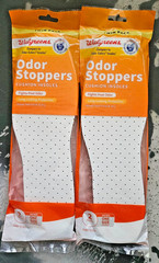 Walgreens Unisex One Size Cushion Insoles Odor Stoppers 2 Pair 2 Pack