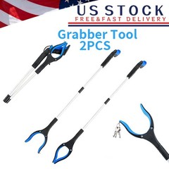 2PCS Heavy Grabber Tool Industrial Pick Up Stick Hand Grip Reach Trash Reacher
