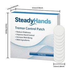 2xSteadyhands Tremor Control Patch, Steady Hands Control Patch – Hand Stabilizer