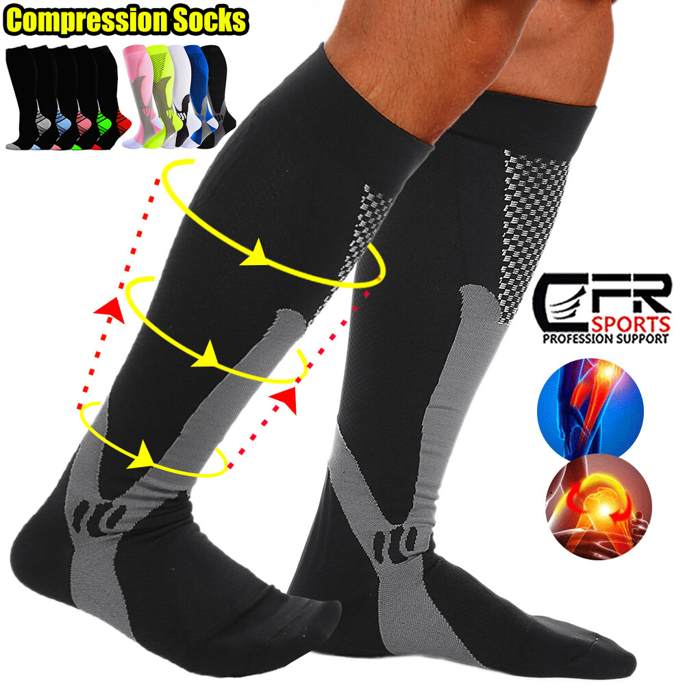 Compression Socks 20-30 mmHg Best Copper Athletic Gym Shin Splints Men Women HG