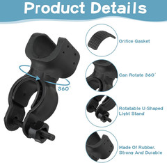 Giantree 2Pcs Black Cane Holder for Universal Crutches, Stick Bracket Accessorie