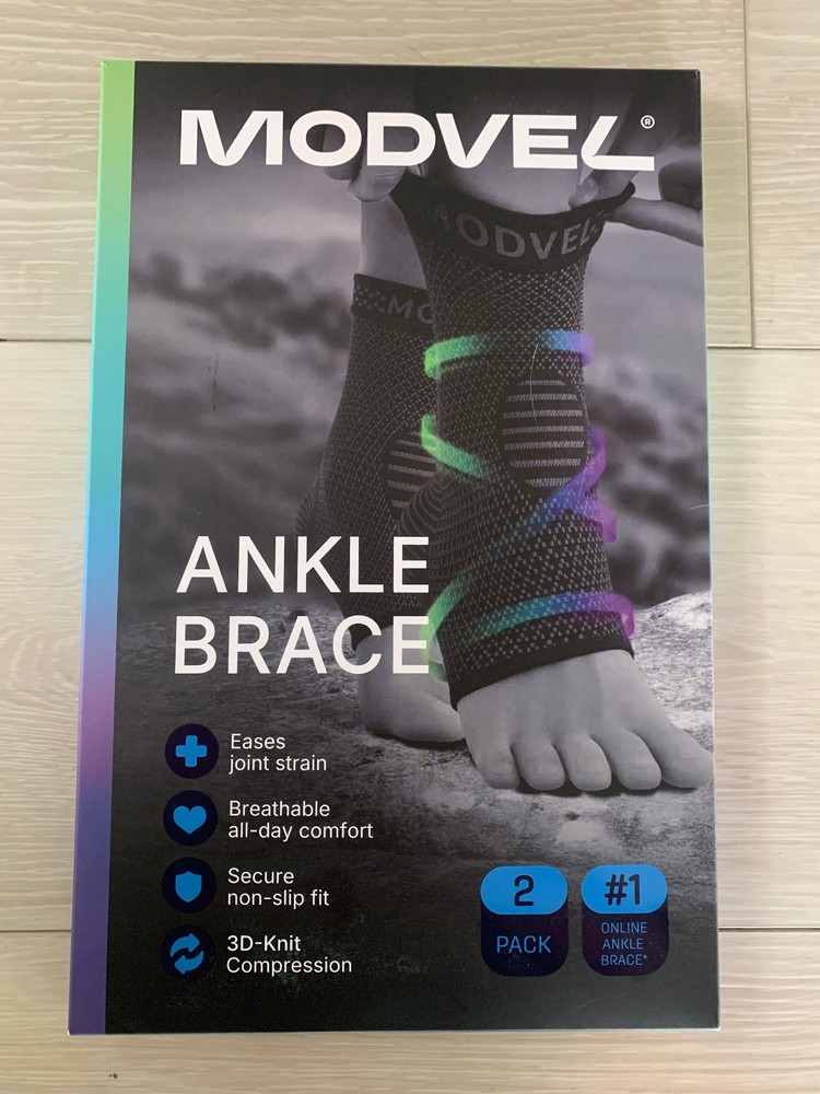 NEW Modvel Foot and Ankle Brace Socks for Sprained Ankle Compression Sleeve