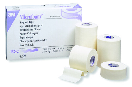 3M Microfoam ELASTIC FOAM Surgical Medical Tape #1528-3 3“x5.5yds 1 ROLL