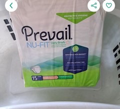 Prevail NU-FIT Daily Briefs Maximum Absorbency Extra Large Unisex 15 Count