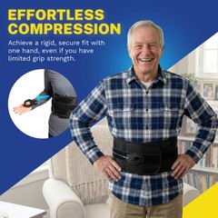 Contoured Back Brace- Lower Back Support for Pain, Sprains & Spinal Stenosis