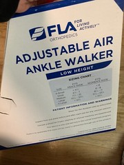 FLA ORTHOPEDICS ANKLE WALKER LOW HEIGHT ~ SIZE MEDIUM RIGHT OR LEFT