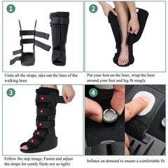 Air Walking Boot, Tall Fracture Boot, Air CAM Walker Fits Left or Right Foot,…