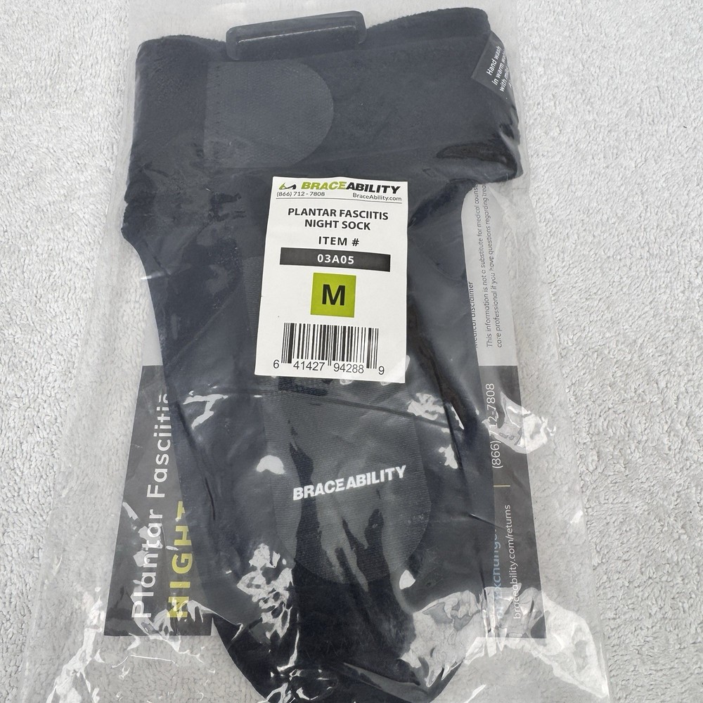 Braceability Plantar Fasciitis Night Sock Stretching Boot Tendonitis Foot Medium