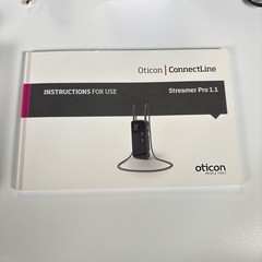 NO UNIT Oticon ConnectLine Streamer Pro 1.1 lot Loop Charger Skin Manual Box