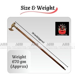 Viking Walking Cane Handmade Vintage Walking Cane Wooden Walking Stick Brass …