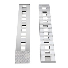 2pcs Aluminum Trailer Ramps Loading Ramps Truck Car Auto Trailer Ramps
