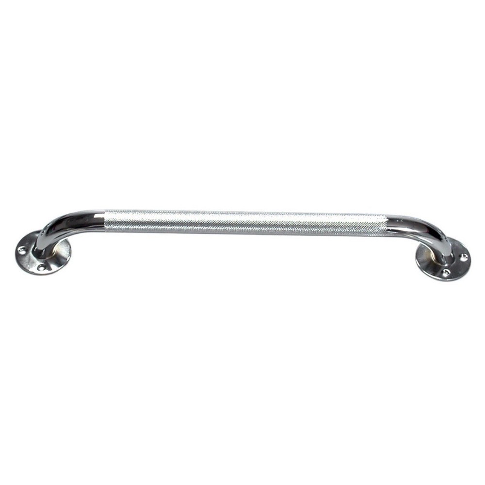 18″ Chrome Grab Bar Rail Medical Supply Knurled Handle Grip – NEW