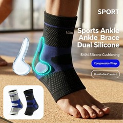 Ankle Support Brace Running Compression Sleeve Socks Elastic Foot Pain Relief