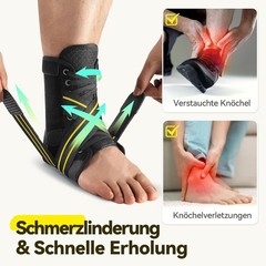 Adjustable Lace-Up Ankle Support for Women Men with Removable Strap for Ankle