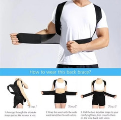 For Men Women Adjustable Posture Corrector Low Back Support Shoulder Brace Belt