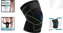 Breathable Knee Support Brace with Patella Gel Pads & Stabilizers – Small/Medium