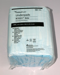 Cardinal Health Wings Extra Underpads 23×36 Moderate 4 Packs x10 REF 1093