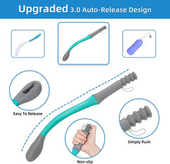 Toilet Aids Set for Wiping – Long Handle Butt Wiper for People Overweight, Elder