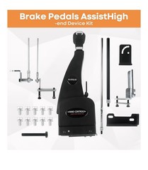 Right-Hand Hand Controls Brake & Throttle Kit Metal Black/Silver Easy Install