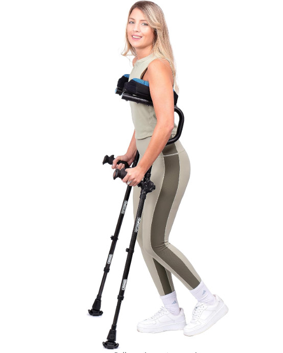 Refurbished New Ergobaum Dual(5′ to 6’6“) Ergonomic Underarm Crutches (1 Pair)