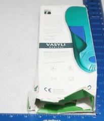 Vasyli Heat Moldable Custom Full Length Green Orthotic Insoles Kids Small