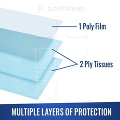 Disposable Dental Bibs 13″x18″ – 3 Ply Waterproof Tattoo Bib Sheet for Patien…