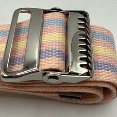 MediChoice Gait Transfer Belt Pink Pastels Medical Woven Fabric Made In USA 60″