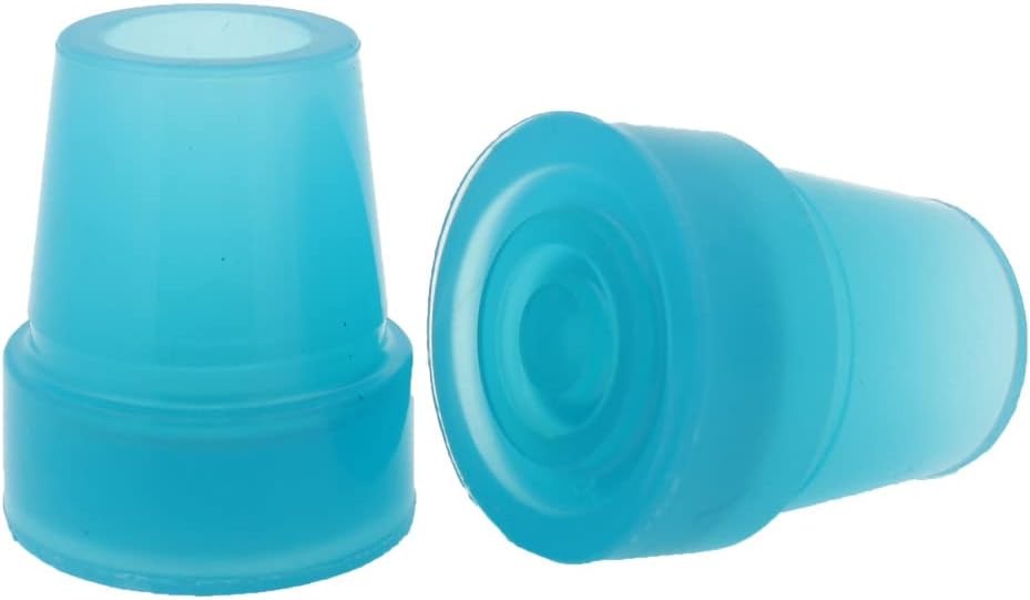 2 Pcs: 3/4″ (19mm) Glow in The Dark Rubber Tips Ferrules for Walking Canes