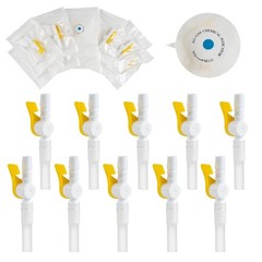 10 Pcs Comfort Flow Catheter Valves – Easy to Use Lever Tap, Smooth Edges, an