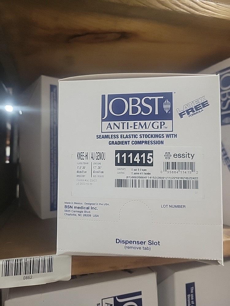 Anti-Embolism Knee High Socks Extra Large each By Bsn-Jobst Case of 12