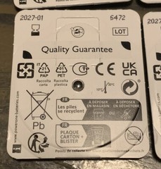 Varta hearing aid batteries size 10