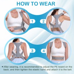 Back Posture Corrector Shoulder Straightener Brace Neck Spine Support