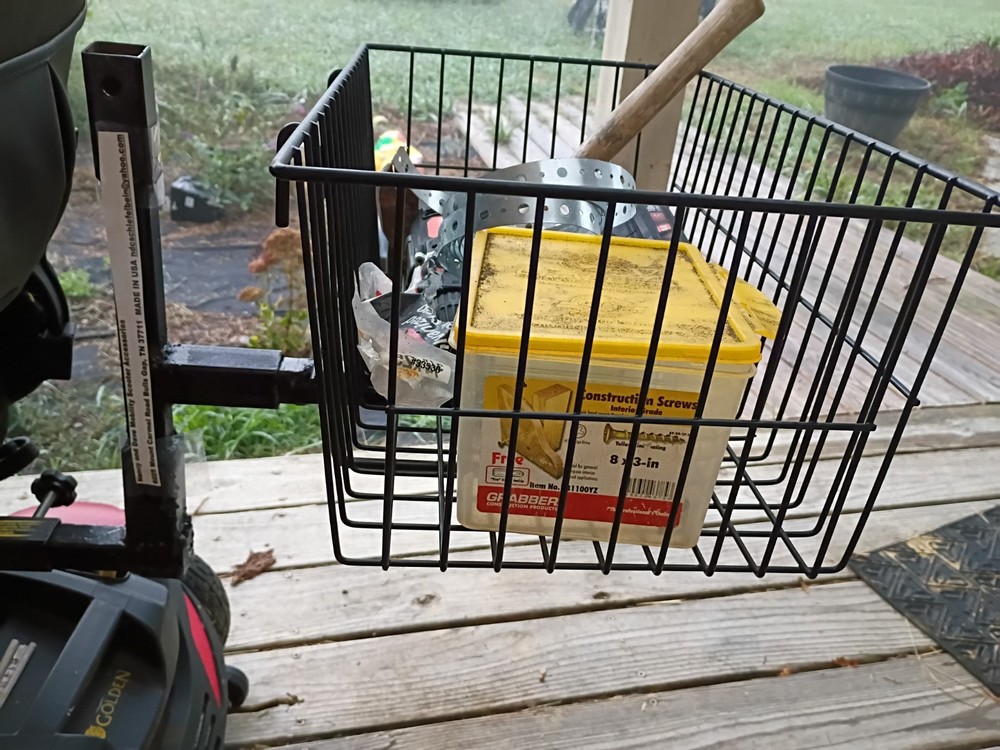 Mobility Scooter Basket 19 inches by 18 inches by 9 inches