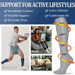 Sooverki Compression Socks for Women and Men Circulation (3/4 Pairs) Is Best Sup