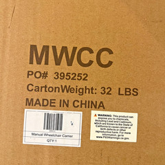 Silver Spring MWCC Manual Wheelchair Carrier Hitch Mount 100 lb Capacity New