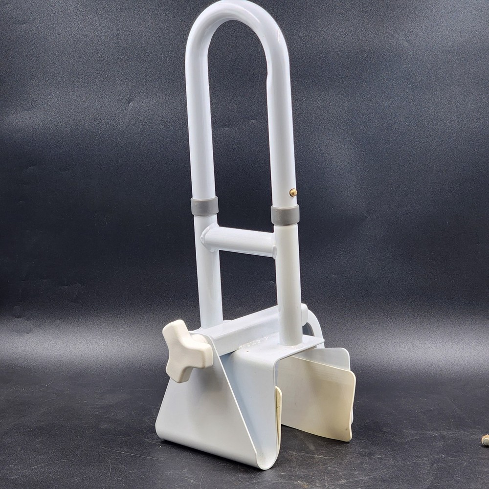 Vaunn Medical Adjustable Bathtub Safety Rail Grab Bar Handle Clamp 19″ Tall