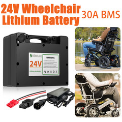 24V 12Ah Li thium power Battery for Electric Wheelchair 30A BMS, Lighter
