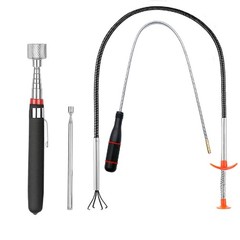 4 Pack Telescoping Magnet Pick-up Tool Set – Retrieving Pickup…