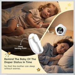 Bedwetting Enuresis Alarm Wireless for Boys and Girls, Compact & Comfortable NEW