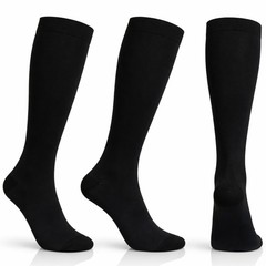 6 Pairs Men & Women Compression Socks Fit Knee High Support Running Travel