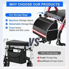 Walkers for Seniors with seat, Rollator Walker with Seat, Walkers for Seniors…