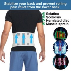 Women Men Compression Lumbar Support Belt Back Brace For Lower Back Pain Relif