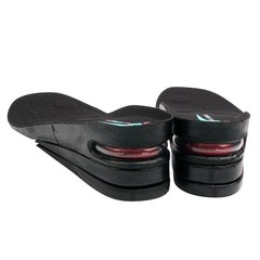 Height Increase Shoe Insoles with Air Cushion (3 Layers 1,2,3 layers, Black