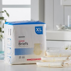 McKesson Super Moderate Absorbency Adult Disposable Cloth Brief Diapers XL 60 Ct