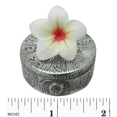 Pill & Trinket Box , Plumeria