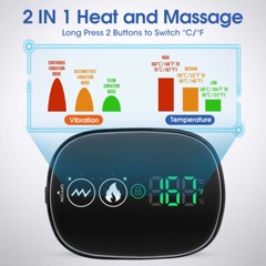 Electric Shoulder Massager Pain Relief with 3 Heating 3 Vibration Modes & Timer