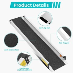 Wheelchair ramp 5FT Lightweight Retractable and Portable with Handbag 2722